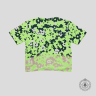 Dior Floral Intarsia Knit T-Shirt in Green/Blue