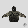 Givenchy Chito Family Spray Paint Print Hoodie in Grey