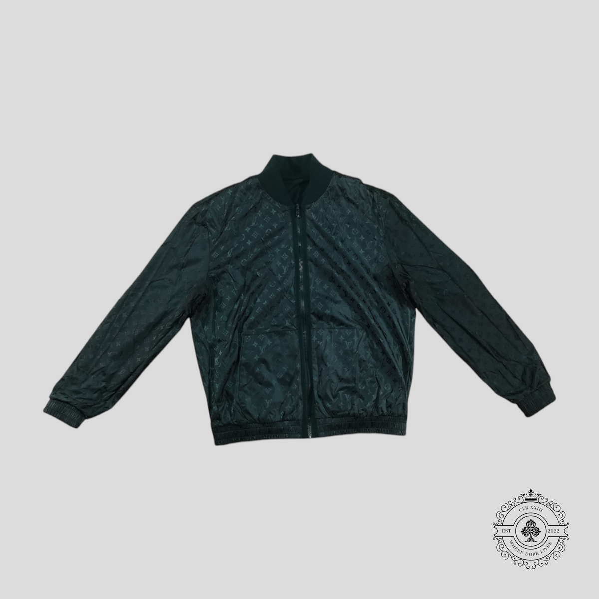 Louis Vuitton Monogram Reversible Light Bomber in Green