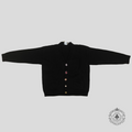Vetements Embellished Buttons Alpaca Wool Cardigan in Black