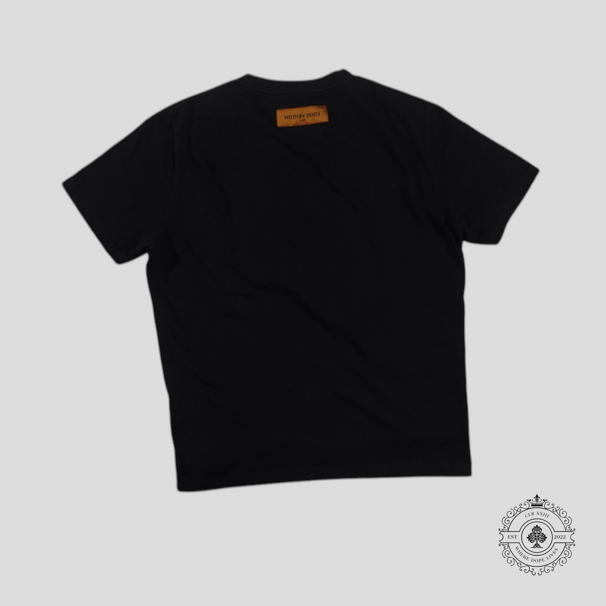 Louis Vuitton LV Flower Embroidered T-Shirt in Navy Blue