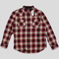 RRL Plaid Button-Up in Red - XX-Large