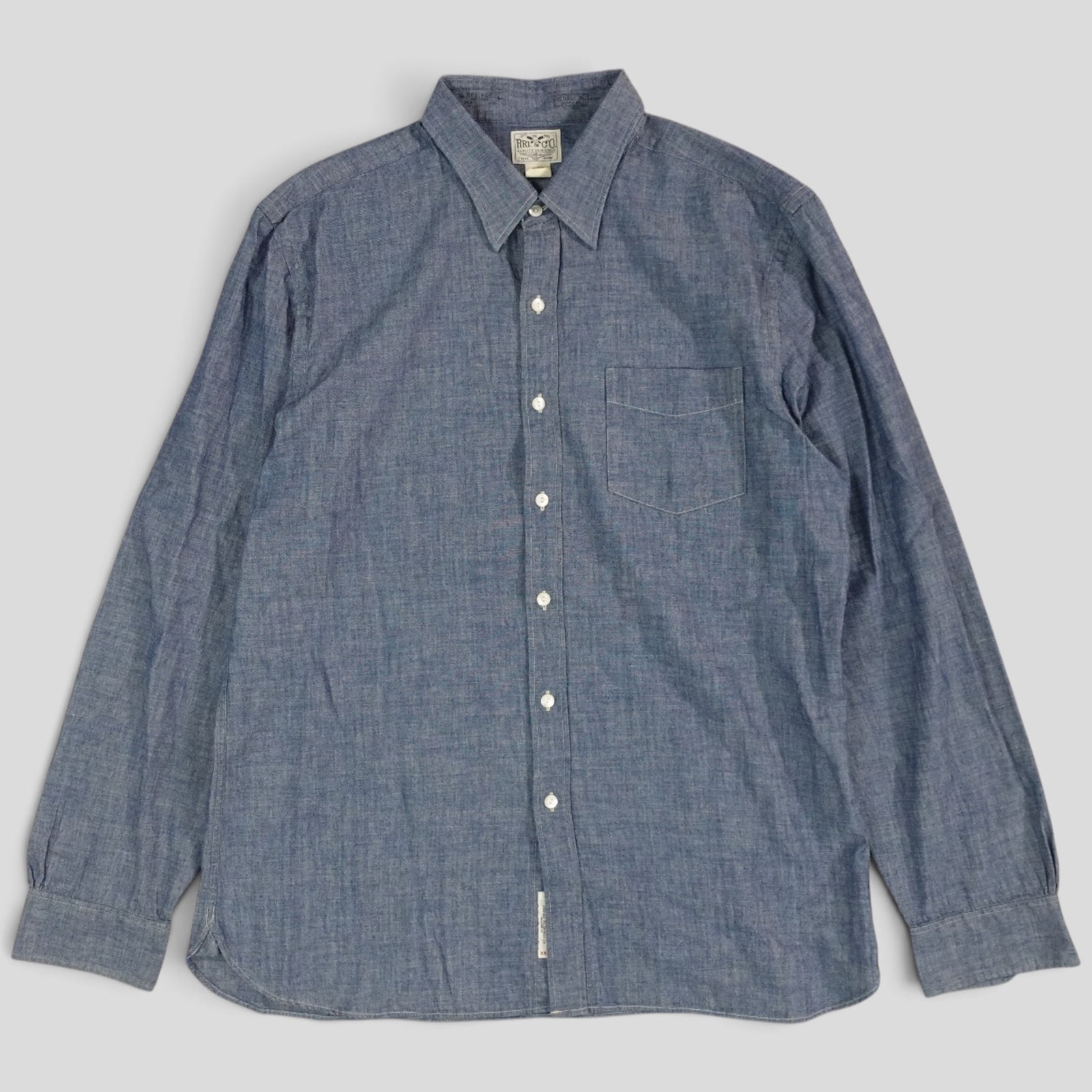 RRL Button-Up in Denim - 17