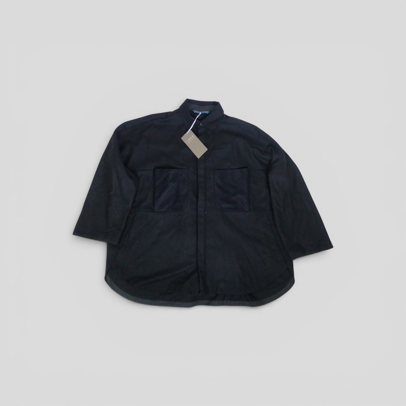 LLosa Wool Overshirt in Navy