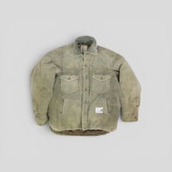 Maison Mihara Distressed Corduroy Jacket in Khaki