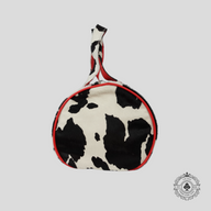 Chrome Hearts Cow Print Leather Cross Patch Mini Duffle Bag