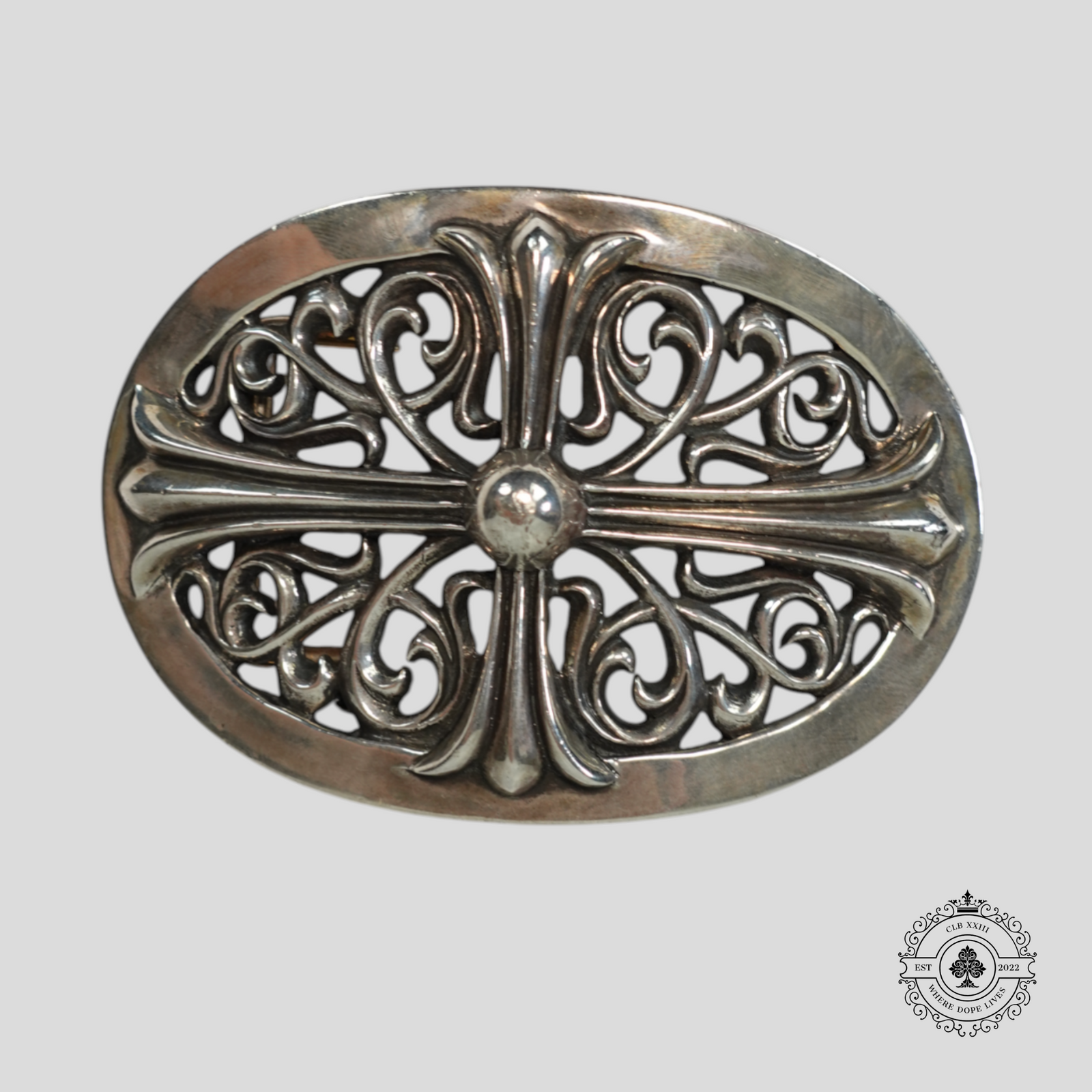 Chrome Hearts XXL Oval Cross Buckle
