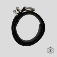 Chrome Hearts Silver Roller Belt in Black
