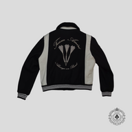 Amiri Always on Point Varsity Jacket in Black