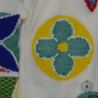 Louis Vuitton Monogram Knit Sweater in White/Multicolor