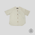 Louis Vuitton Embossed Monogram Baseball Denim Shirt in White