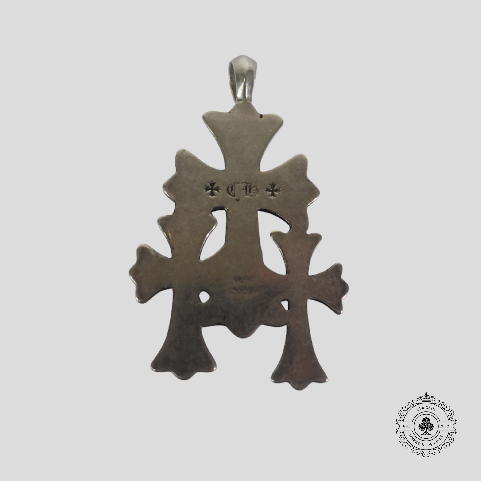 Chrome Hearts Triple Cross Pendant in Silver