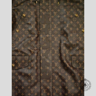 Louis Vuitton Leather Monogram Printed Parka in Brown