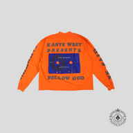 Kanye West X Cactus Plant Flea Market "It Ain't Christ-Like" Long Sleeve T-Shirt in Orange