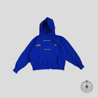 Kanye West Jesus is King Vinyl Hoodie in Blue