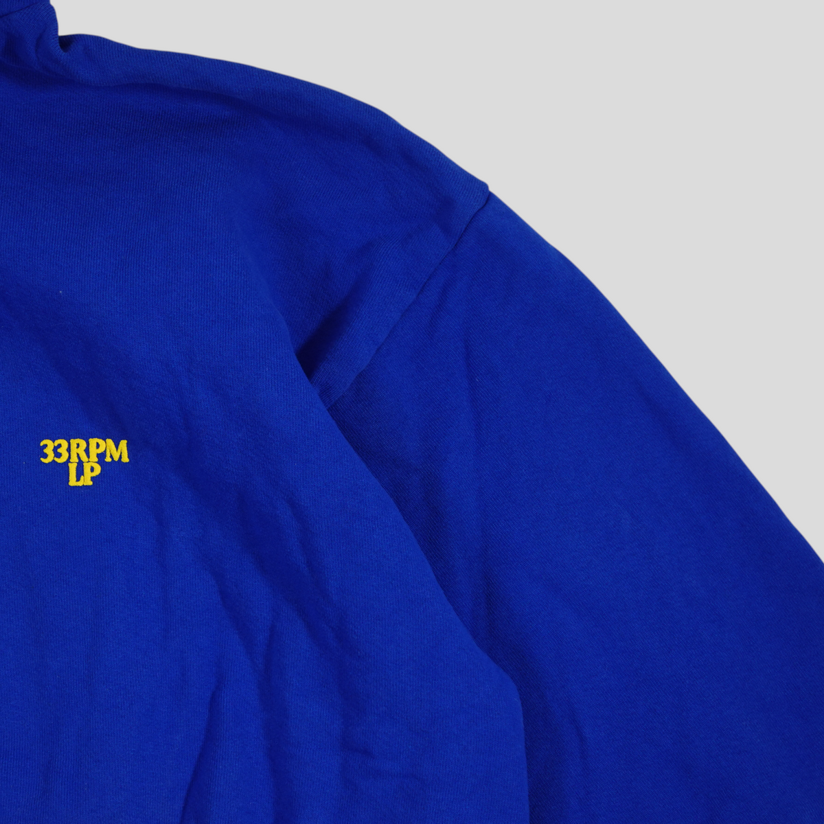 Kanye West Jesus is King Vinyl Hoodie in Blue
