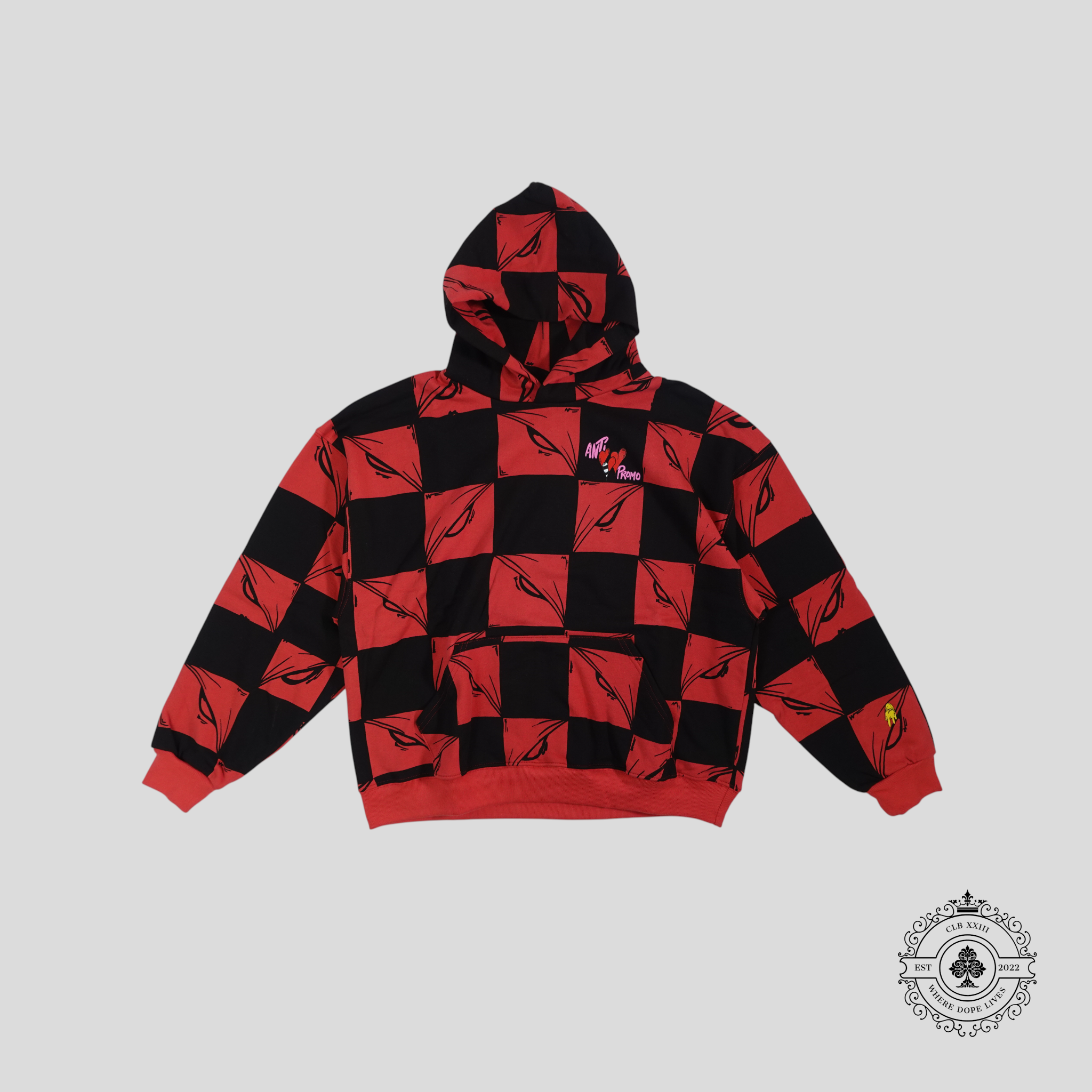 Anti Promo Matty Boy 99 Eyes Hoodie in Red