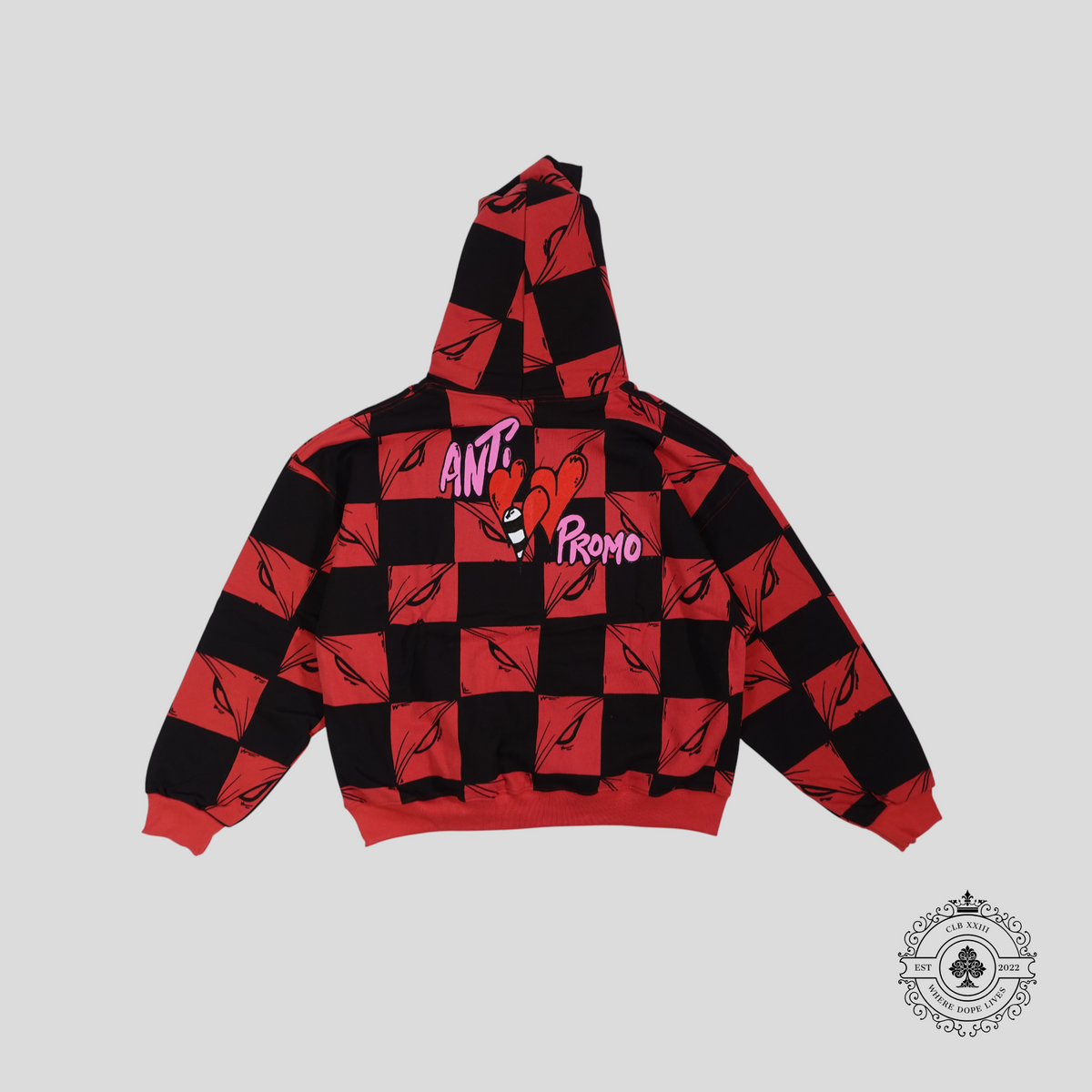 Anti Promo Matty Boy 99 Eyes Hoodie in Red