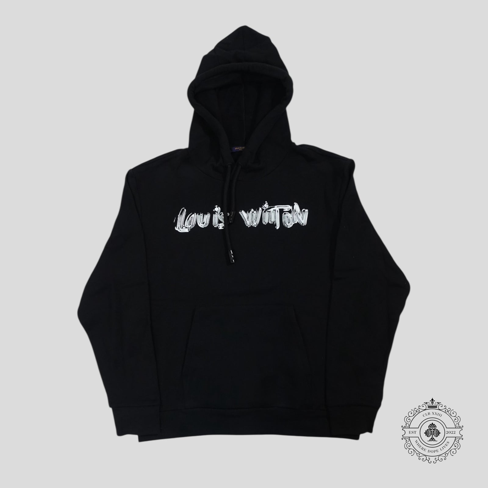 Louis Vuitton Graphic Hoodie in Black