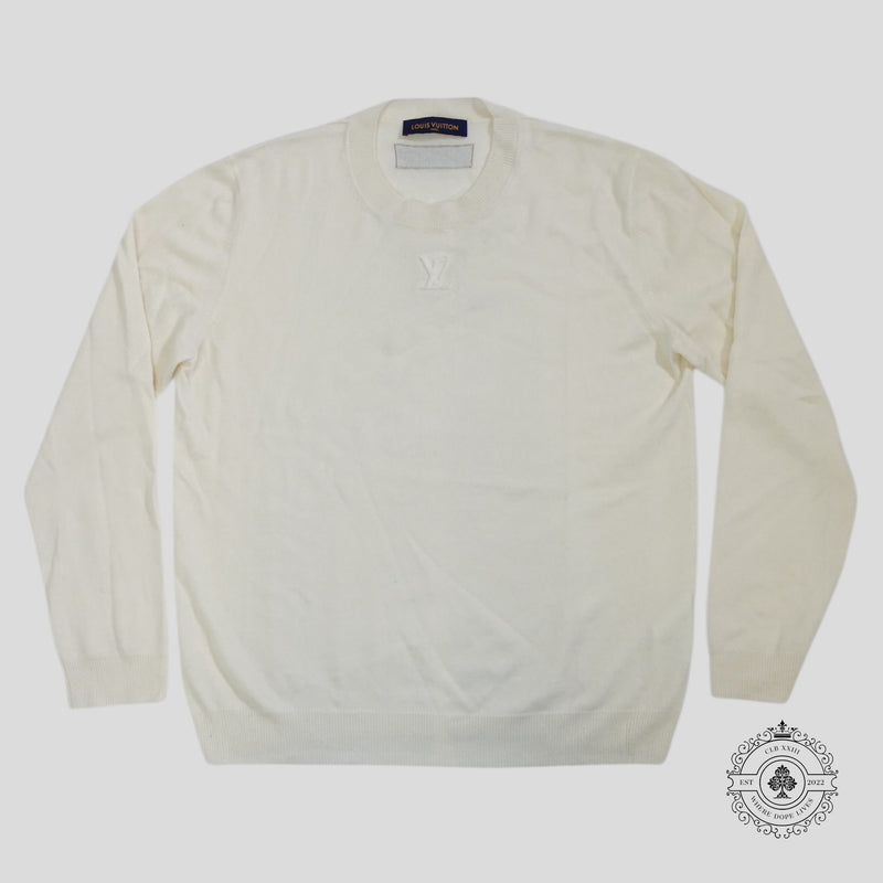 Louis Vuitton LV Cashmere Sweater in Cream