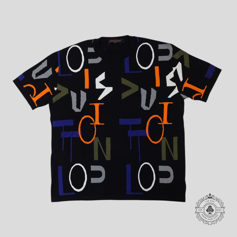 Louis Vuitton LV Electric Intarsia Tee in Black