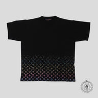 Louis Vuitton Rhinestone Monogram Degrade Tee in Black