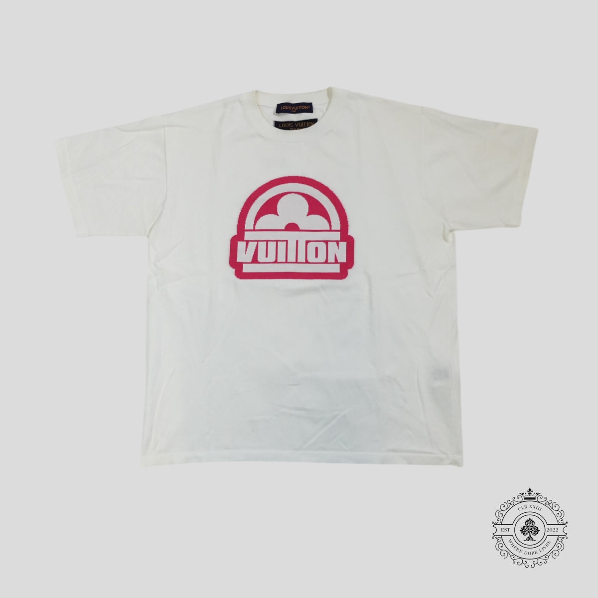 Louis Vuitton Graphic Short Sleeve Crewneck in White