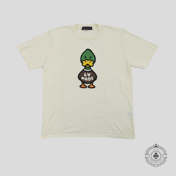 Louis Vuitton X Nigo Duck Short Sleeve Crewneck in Cream — authenticated Louis Vuitton at CLB XXIII