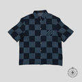 Louis Vuitton Damier Silk Shirt in Blue