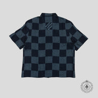 Louis Vuitton Damier Silk Shirt in Blue