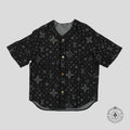 Louis Vuitton Discharged Monogram Baseball Shirt in Black