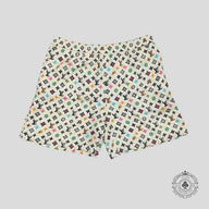 Louis Vuitton Monogram Craggy Silk Shorts in Cream