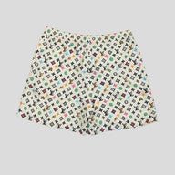 Louis Vuitton Monogram Craggy Silk Shorts in Cream
