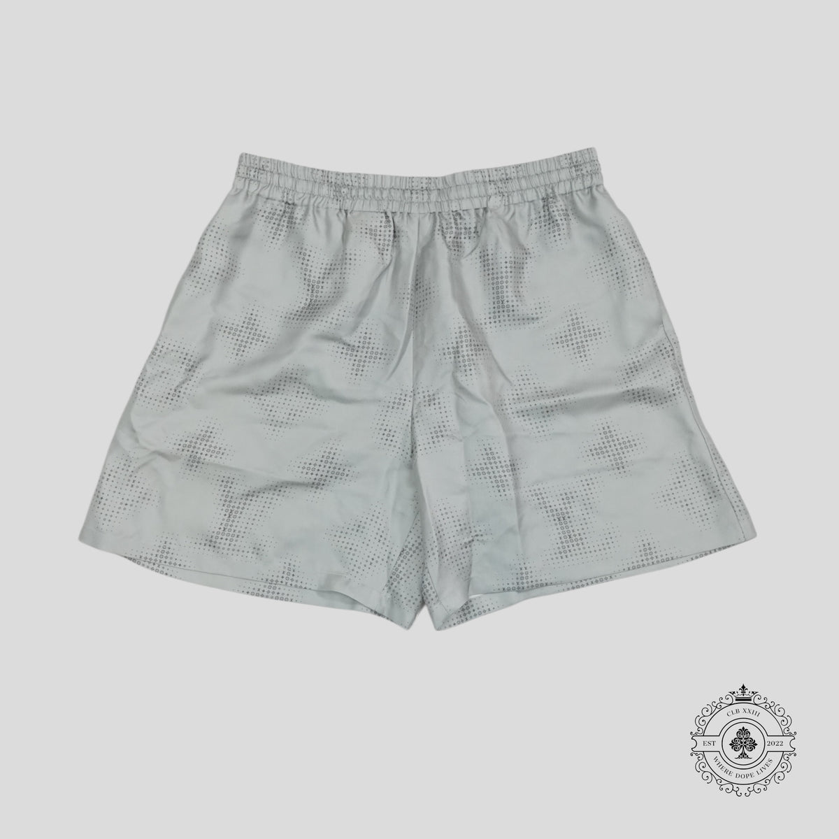 Louis Vuitton Pixelate Monogram Silk Shorts in Grey