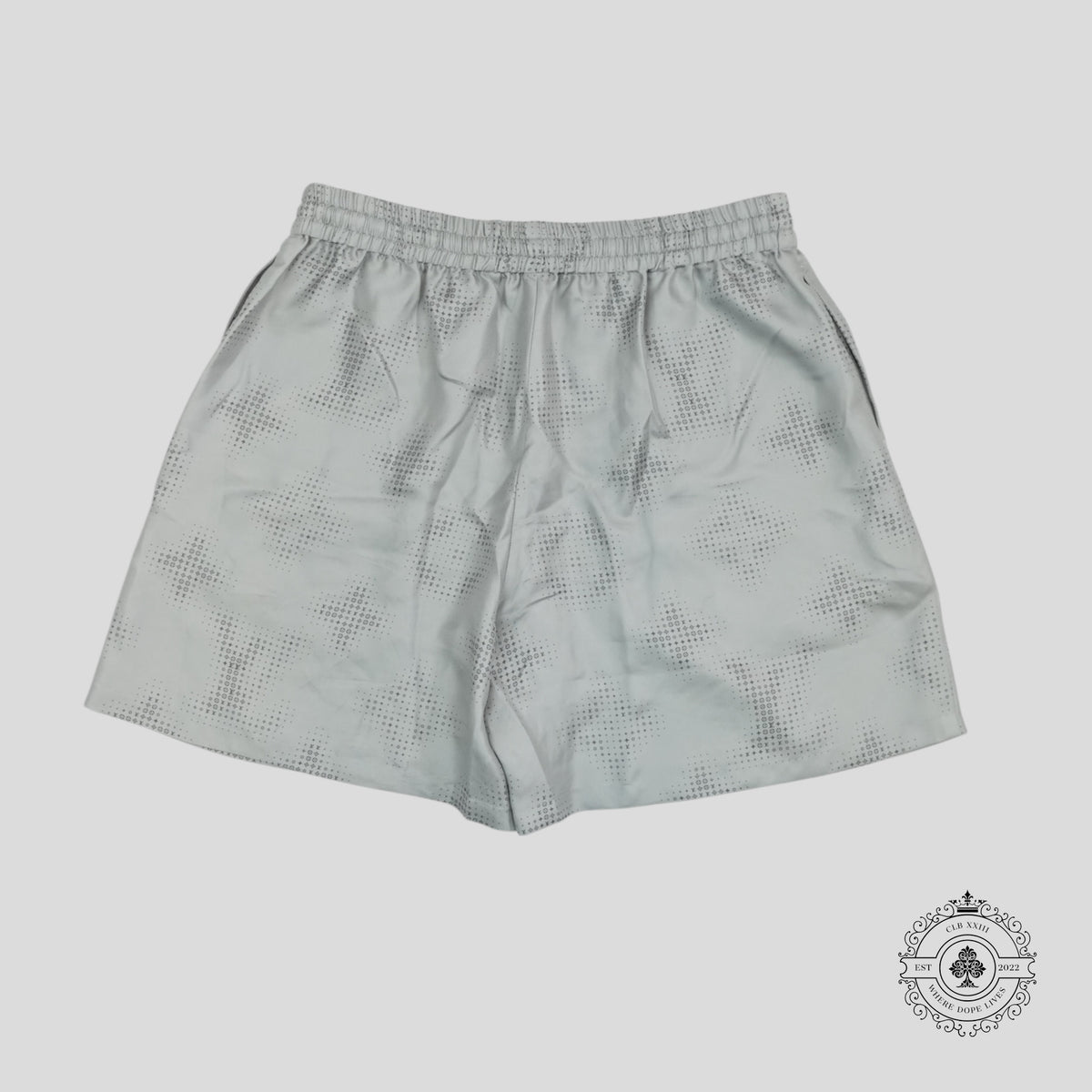 Louis Vuitton Pixelate Monogram Silk Shorts in Grey