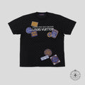 Louis Vuitton Damier Graphic Signature Short Sleeve Crewneck in Black