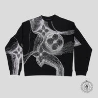 Louis Vuitton Flower Print Sweatshirt in Black