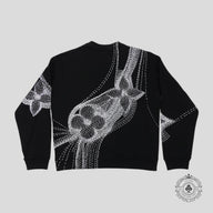 Louis Vuitton Flower Print Sweatshirt in Black