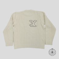 Louis Vuitton LV Jacquard Sweater in Cream