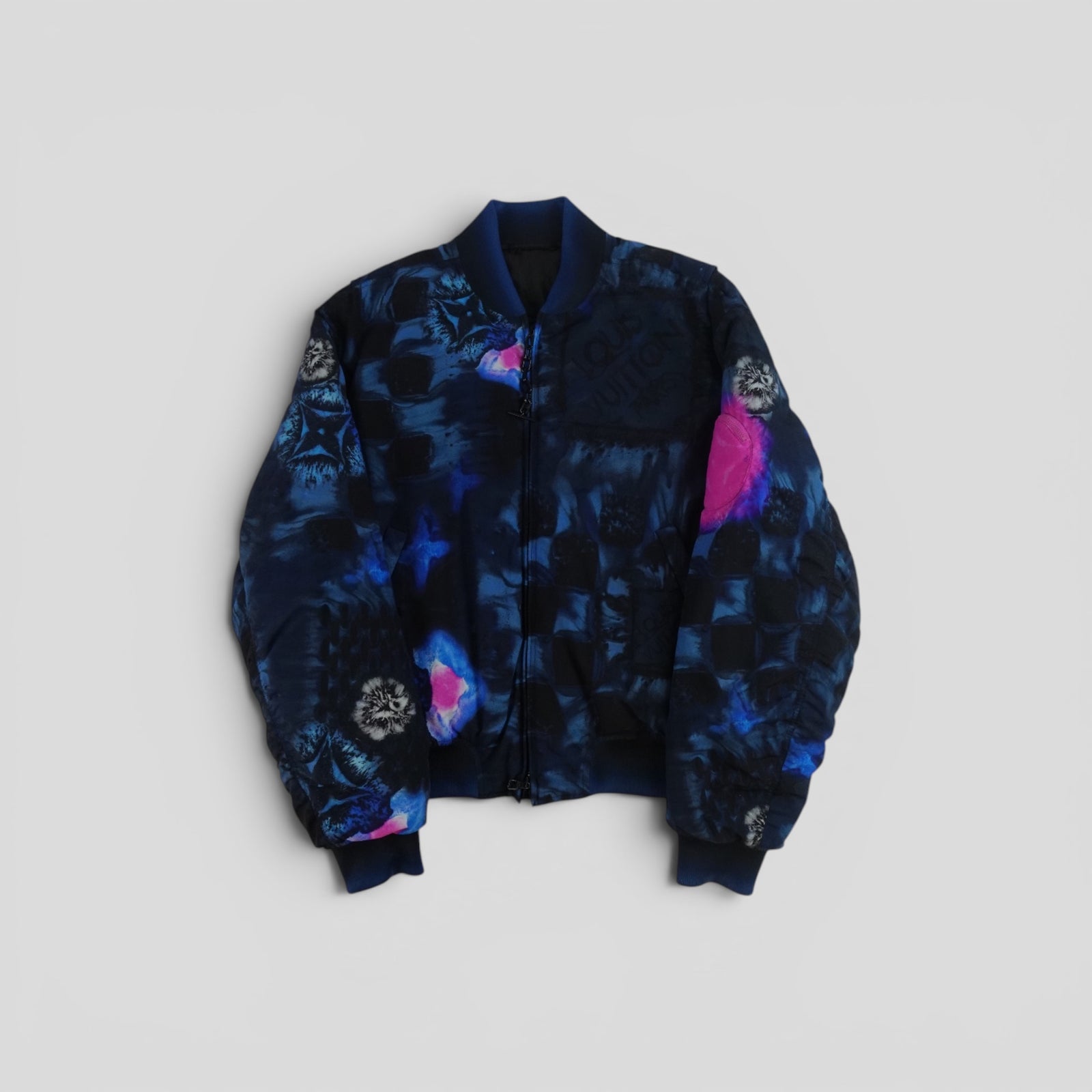 Louis Vuitton Salt Print Bomber Jacket in Blue