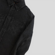 Louis Vuitton Monogram Embossed Casual Denim Overshirt in Black