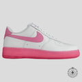 Nike Air Force 1 Low By You in White/Pink