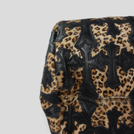 Chrome Hearts Leopard Cross Patch Duffle Bag