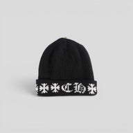 Chrome Hearts Big Daddy Cashmere Beanie in Black