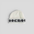 Chrome Hearts Big Daddy Cashmere Beanie in White