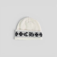 Chrome Hearts Big Daddy Cashmere Beanie in White
