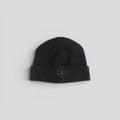 Chrome Hearts Pony Hair Cross Patch Beanie in Black