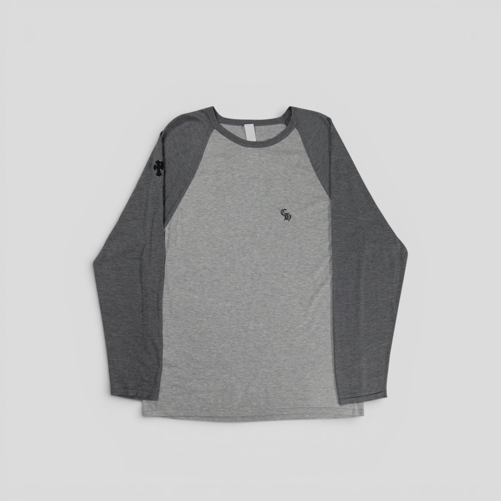 Chrome Hearts Silk Blend Cross Patch Shirt in Grey