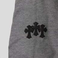 Chrome Hearts Silk Blend Cross Patch Shirt in Grey