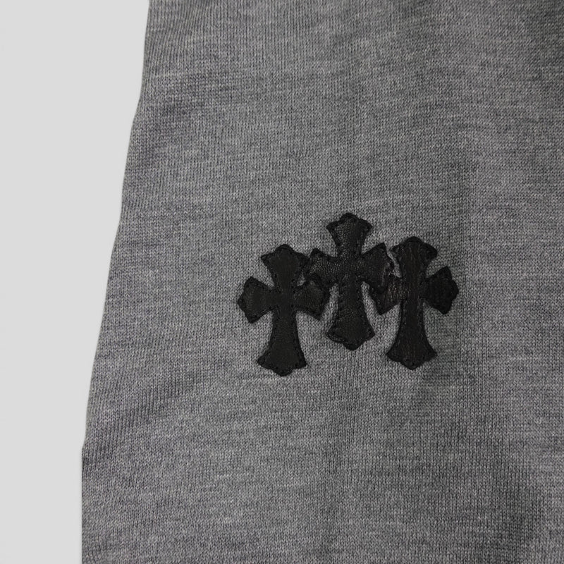 Chrome Hearts Silk Blend Cross Patch Shirt in Grey